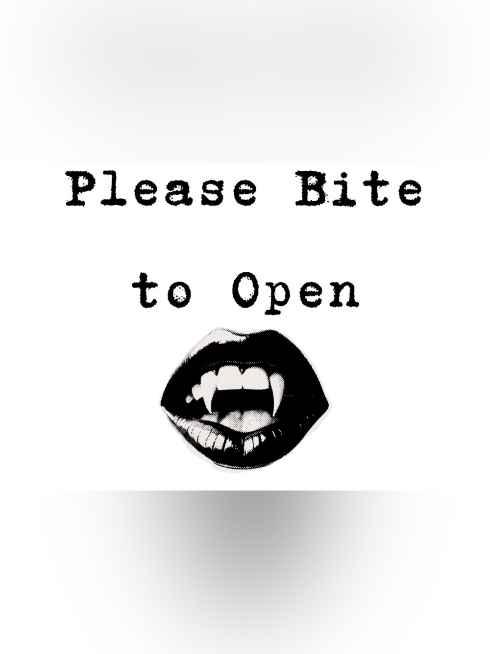 Please Bite To Open Funny Stickers, Handcrafted and Customizable! - Picture 3 of 3